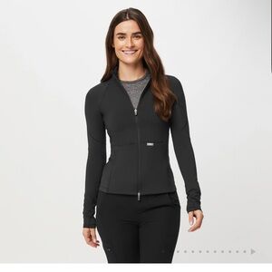 Figs Black Utility Jacket for Women